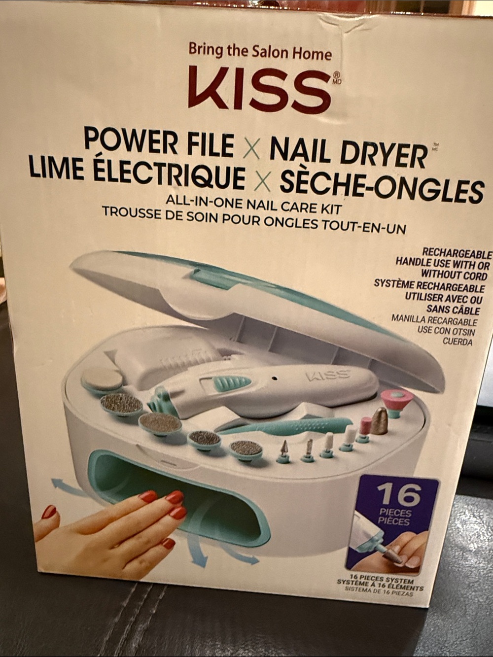 Power nail file and nail dryer station!